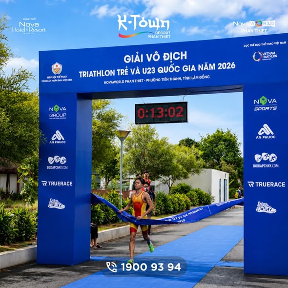 Triathlon Trẻ Và U23 Quốc Gia 2026 Tại NovaWorld Phan Thiết: 24 Bộ Huy Chương