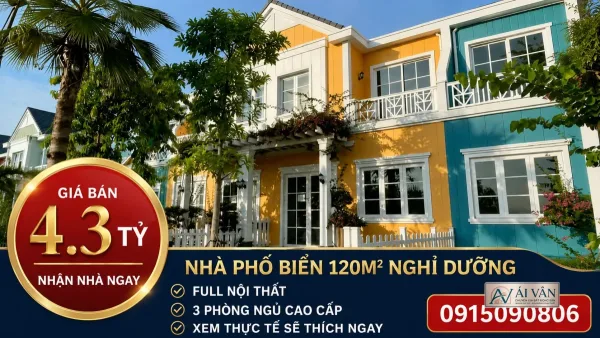 Nhà phố NovaWorld Phan Thiết – Full Nội Thất, Nhà Phố Biển Đẹp, Xách Vali Vào Ở Ngay
