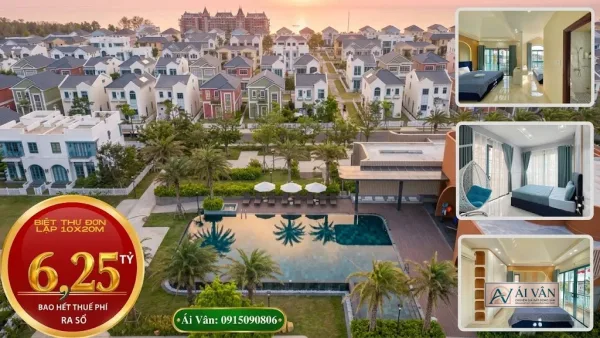 Biệt thư đơn lập khu 3 dãy 4 cắt lỗ sâu