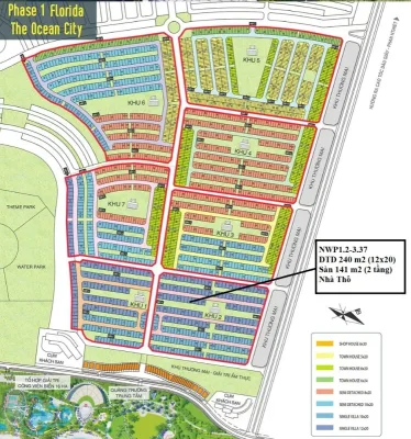 Biệt thự đơn lập view biển 240m2, DTXD 141 m2, gần clubhouse, Nhà Thô