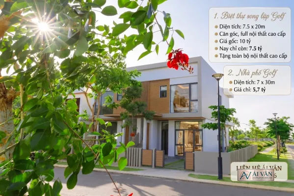 Biệt thự song lập khu Golf Villa Full nội thất cắt lỗ sâu